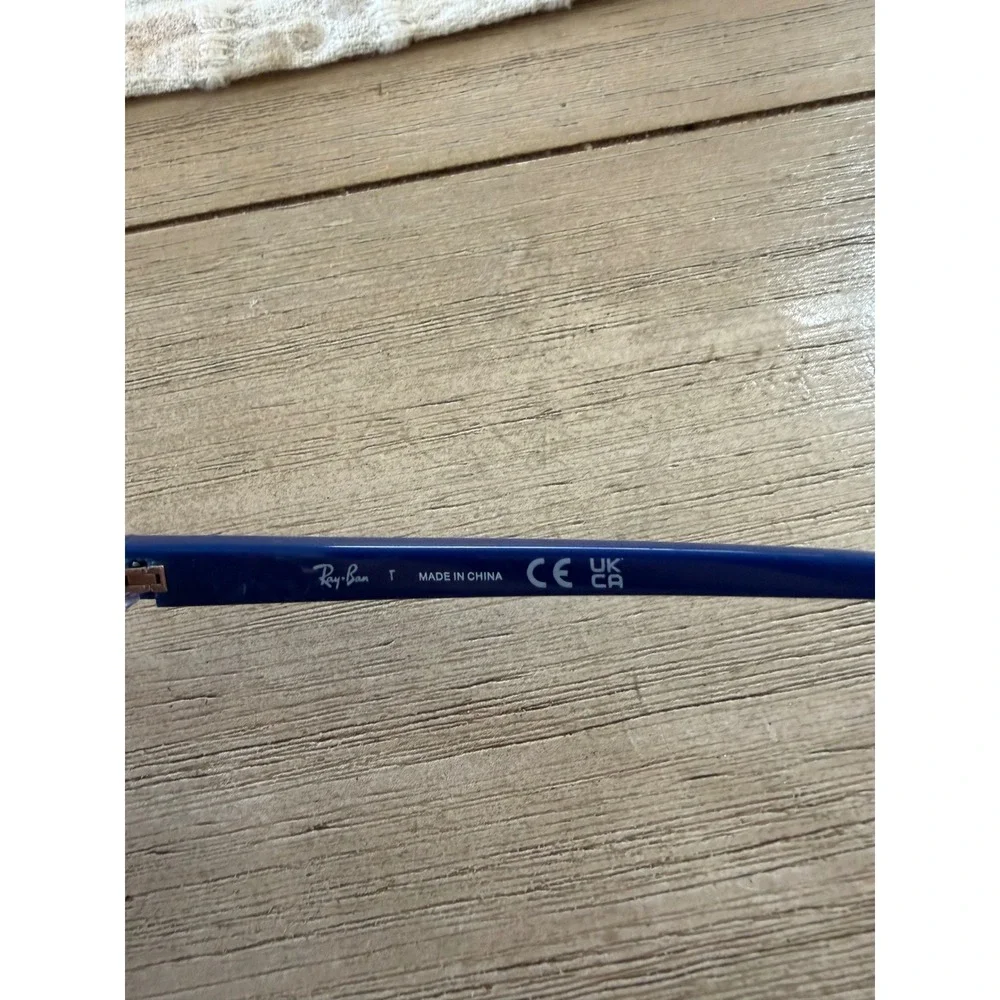 Ray-Ban Junior Kids Eyeglasses RB 1591 3807 Blue Multicolor Square 48-16-130
